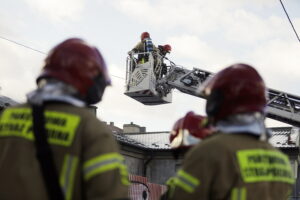 Pożar budynku przy ulicy Bodzentyńskiej w Kielcach - Radio Kielce