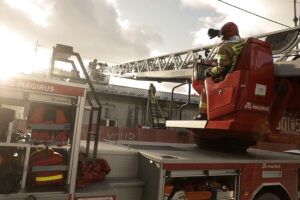 Pożar budynku przy ulicy Bodzentyńskiej w Kielcach - Radio Kielce