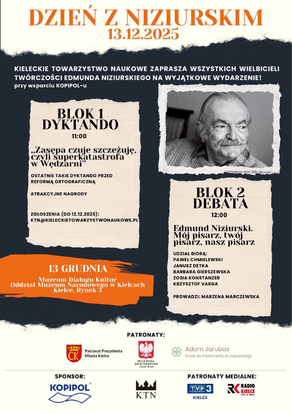 Ostatnie takie dyktando podczas „Dnia z Niziurskim” - Radio Kielce