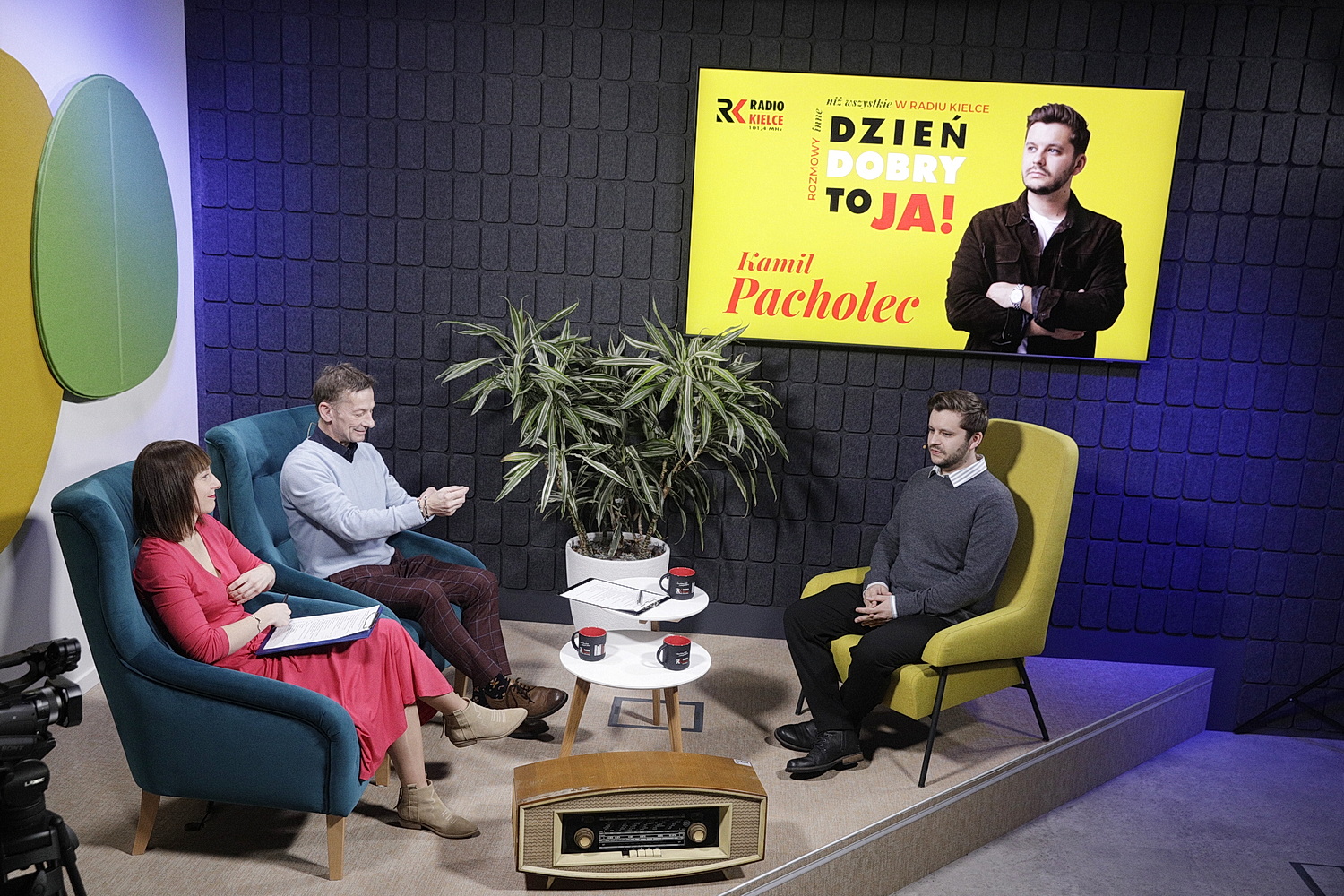 „Dzień dobry, to Ja! Rozmowy inne niż wszystkie w Radiu Kielce”. Kamil Pacholec / Fot. Jarosław Kubalski – Radio Kielce