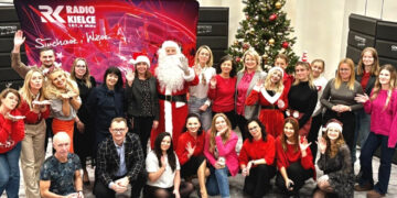 Studio GRAM Radia Kielce. Sesja nagraniowa pastorałki „Świąteczny czas”