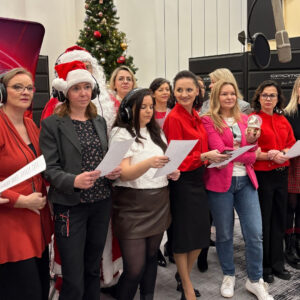 Studio GRAM Radia Kielce. Sesja nagraniowa pastorałki „Świąteczny czas”