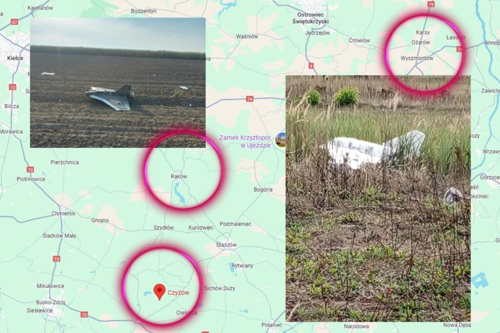 Trzy drony spadły w Świętokrzyskiem!