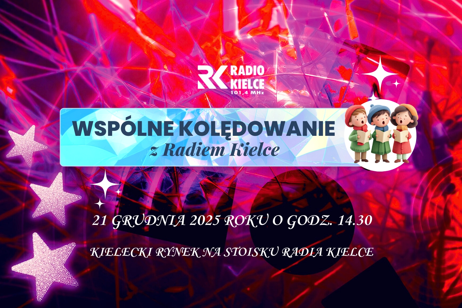 Radio Kielce zaprasza do kolędowania na kieleckim Rynku