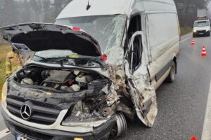 02.12.2025. Skorzów. Wypadek / Fot. policja