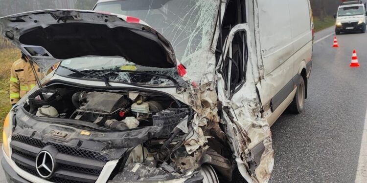 02.12.2025. Skorzów. Wypadek / Fot. policja