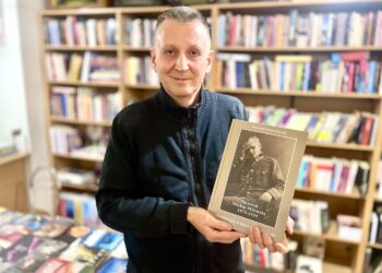 Krzysztof Zwierzchowski – autor książki „Generał Michał Milewski 1875-1935” / Fot. Dorota Klusek - Radio Kielce