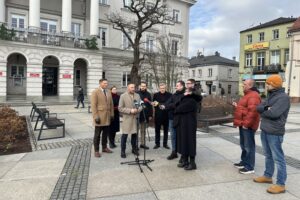 03.12.2025. Kielce. Konferencja radnych Koalicji Obywatelskiej / Fot. Konrad Chruściel - Radio Kielce