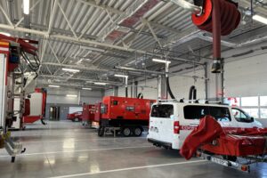 19.12.2025. Końskie. Otwarcie nowej siedziby komendy powiatowej straży pożarnej / Fot. Marcin Marszałek - Radio Kielce