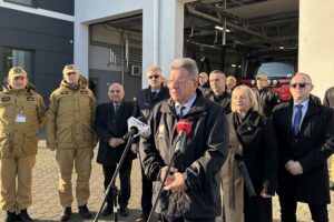 19.12.2025. Końskie. Otwarcie nowej siedziby komendy powiatowej straży pożarnej / Fot. Marcin Marszałek - Radio Kielce