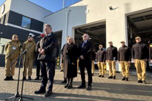 19.12.2025. Końskie. Otwarcie nowej siedziby komendy powiatowej straży pożarnej / Fot. Marcin Marszałek - Radio Kielce