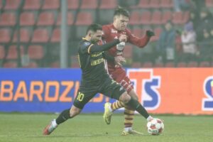 Korona Kielce nie zagra w ćwierćfinale Pucharu Polski - Radio Kielce 04.12.2025. Chojnice. Meczu 1/8 finału piłkarskiego Pucharu Polski Chojniczanka Chojnice - Korona Kielce / Fot. PAP/Marcin Gadomski