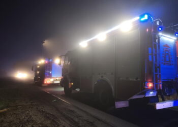 Pożar domu mieszkalnego. W akcji cztery zastępy straży