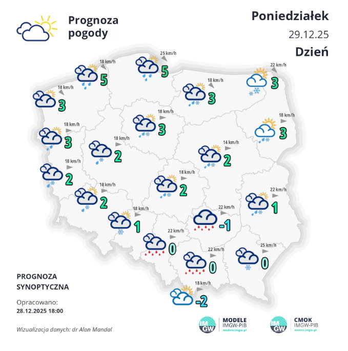 „Szklanka" na drogach i chodnikach. Synoptycy ostrzegają - Radio Kielce