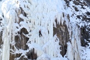 18.01.2026 Kielce. Lodospad na Kadzielni / Fot. Magdalena Bielak - Radio Kielce