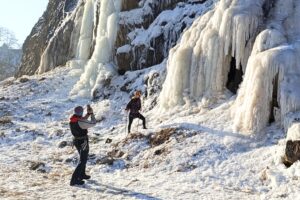 18.01.2026 Kielce. Lodospad na Kadzielni / Fot. Magdalena Bielak - Radio Kielce