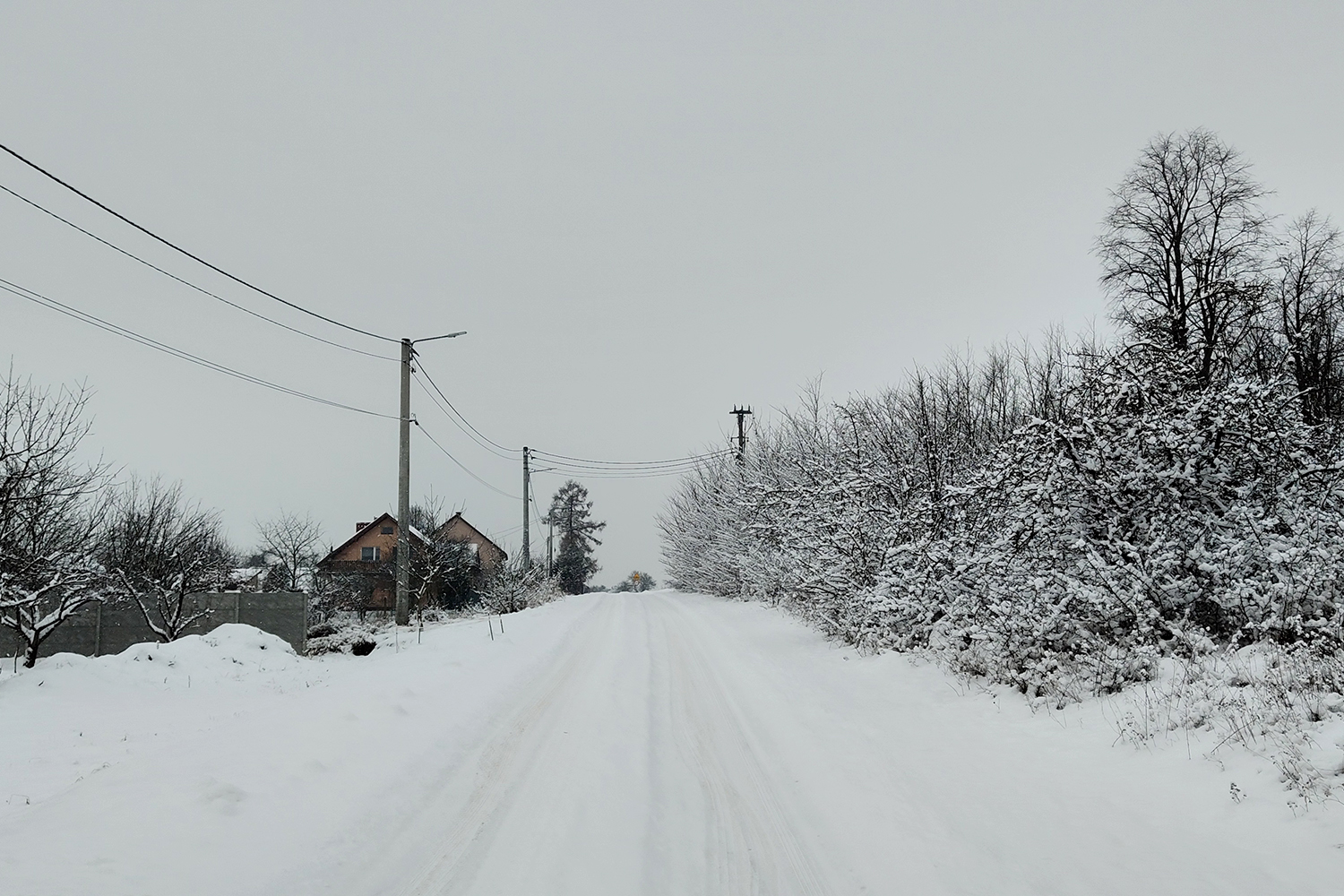 Skrzelczyce, gmina Pierzchnica. Ulica Góra / Fot. Karol Kieszkowski