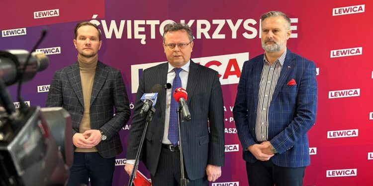 13.01.2026. Kielce. Konferencja Nowej Lewicy / Fot. Marcin Marszałek - Radio Kielce