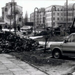 Kielce. Rondo Gustawa Herlinga-Grudzińskiego. Lata 1980-1981 / źródło: fotopolska.eu; fot. Antoni Myśliwiec