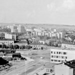 Kielce. Rondo Gustawa Herlinga-Grudzińskiego. 1968 rok / źródło: fotopolska.eu; fot. Longin Ucig