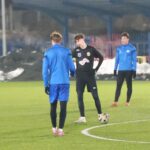 Mocno zapracowani piłkarze Staru Starachowice - Radio Kielce 30.01.2026. Łagów. Mecz Moravia Kopalnia Morawica - Star Starachowice / Fot. Karol Kochańczyk