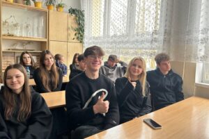 16.01.2026. Kielce. IV Liceum Ogólnokształcące. Warsztaty pn. „Jak nie dać się fake newsom?”, których organizatorem było Centrum Edukacji Medialnej działające przy Radiu Kielce / Fot. Aleksandra Słowak - Radio Kielce