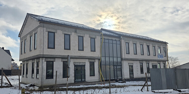 15.01.2026. Pińczów. Budowa nowego ośrodka zdrowia / Fot. Marta Gajda-Kruk – Radio Kielce