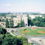 Kielce. Rondo Jerzego Giedroycia. 1998 rok / źródło: fotopolska.eu