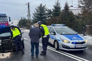 15.01.2026. Andruszkowice. Wypadek / Fot. policja