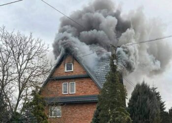 Piestrzec. Pożar / Fot. Marta Gajda-Kruk - Radio Kielce