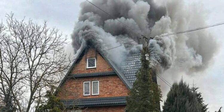 Piestrzec. Pożar / Fot. Radosław Kardas