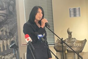 30.01.2026. Skarżysko-Kamienna. Mesko. Otwarcie sali tradycji. Na zdjęciu: Renata Gruszczyńska, prezes zarządu MESKO S.A. / Fot. Anna Głąb - Radio Kielce