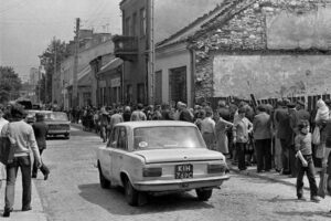 Kielce. Ulica Bodzentyńska. Lata 1980-1985 / źródło: inwestycje.kielce.pl; fot. Zygfryd Sarnat
