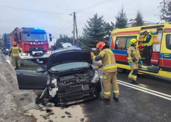 15.01.2026. Andruszkowice. Wypadek / Fot. policja