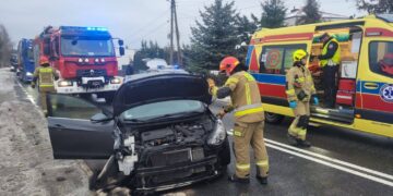 15.01.2026. Andruszkowice. Wypadek / Fot. policja