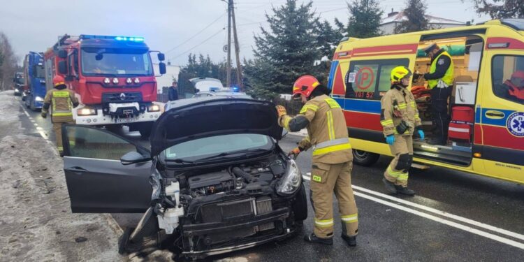 15.01.2026. Andruszkowice. Wypadek / Fot. policja