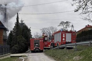 Piestrzec. Pożar / Fot. Radosław Kardas