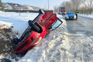 27.01.2026. Chobrzany. Wypadek / źródło: policja