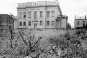 Kielce. Aleja IX Wieków Kielc. Lata 1960-1961. Widok przed budową Alei IX Wieków Kielc / źródło: Ghetto Fighters' House archive