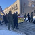 17.01.2026. Ostrowiec Świętokrzyski. Marsz „Polska za pokojem” organizowany przez Konfederację Korony Polskiej / Fot. Anna Głąb – Radio Kielce