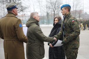 07.02.2026. Kielce. Centrum Przygotowań do Misji Zagranicznych. Przysięga wojskowa / Fot. Fot. Wiktor Taszłow - Radio Kielce