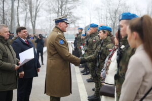 07.02.2026. Kielce. Centrum Przygotowań do Misji Zagranicznych. Przysięga wojskowa / Fot. Fot. Wiktor Taszłow - Radio Kielce