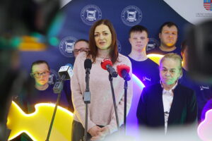 12.01.2026. Kielce. Konferencja prasowa poświęcona premierze musicalu „Witajcie w naszej bajce” / Fot. Wiktor Taszłow - Radio Kielce