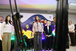 12.01.2026. Kielce. Konferencja prasowa poświęcona premierze musicalu „Witajcie w naszej bajce” / Fot. Wiktor Taszłow - Radio Kielce