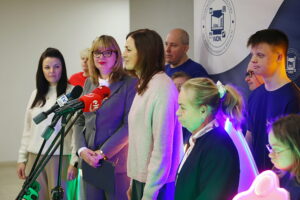 12.01.2026. Kielce. Konferencja prasowa poświęcona premierze musicalu „Witajcie w naszej bajce” / Fot. Wiktor Taszłow - Radio Kielce