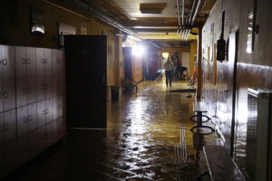 14.01.2026. Kielce. Zalany Zespół Szkół Katolickich / Fot. Wiktor Taszłow - Radio Kielce