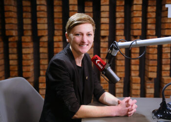 16.01.2026. Radio Kielce. Rozmowa Dnia. Na zdjęciu: Agata Wojda - prezydent Kielc / Fot. Wiktor Taszłow - Radio Kielce