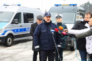 16.01.2026. Kielce. Punkt sprawdzania autokarów / Fot. Wiktor Taszłow - Radio Kielce