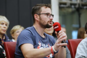 24.01.2026. Radio Kielce. Spotkanie Marka Stefańca ze słuchaczami / Fot. Wiktor Taszłow - Radio Kielce
