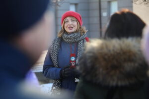 31.01.2026. Kielce. Spacer po Kielcach / Fot. Wiktor Taszłow - Radio Kielce